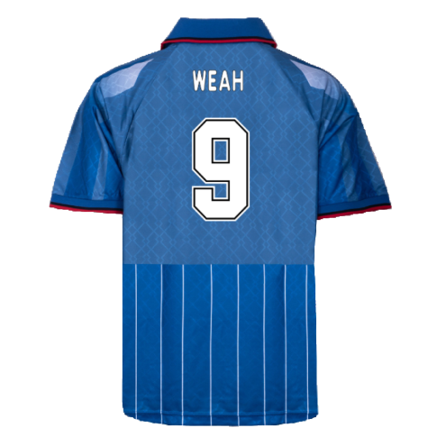 1996 AC Milan Fourth Retro Football Shirt (Weah 9)