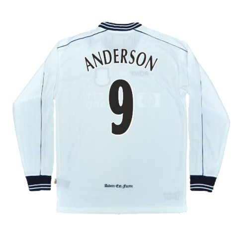 1997-1999 Tottenham Home LS Pony Retro Shirt (Anderson 9)