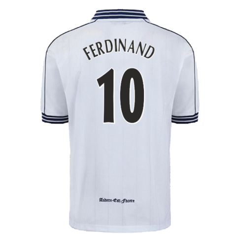 1997-1999 Tottenham Home Pony Retro Shirt (Ferdinand 10)