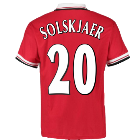 1999 Manchester United Home Football Shirt (SOLSKJAER 20)