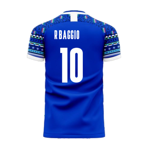 Italy 2024-2025 Home Concept Football Kit (Libero) (R.BAGGIO 10)