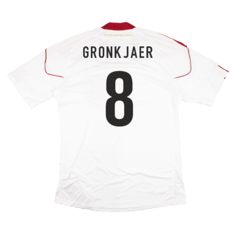 2010-2011 Denmark Away Shirt (Gronkjaer 8)