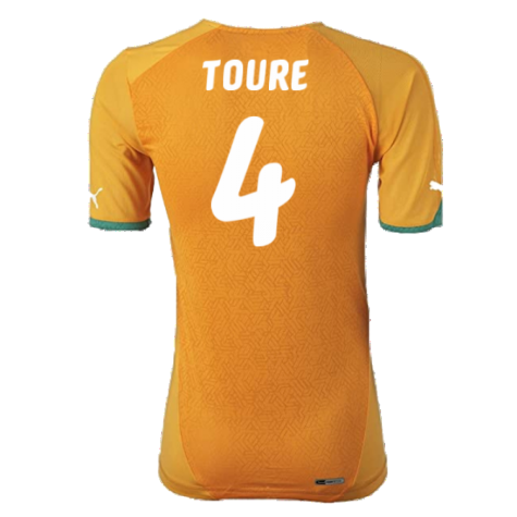 2010-2011 Ivory Coast Authentic Home Shirt (TOURE 4)