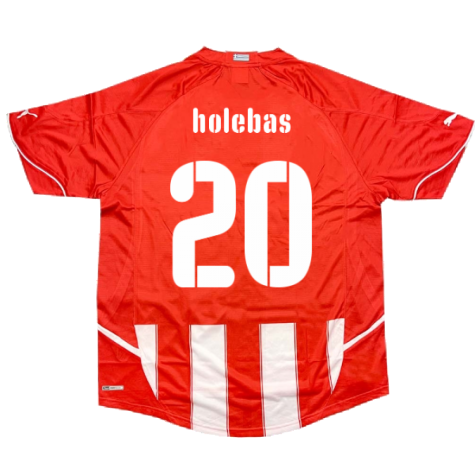 2010-2011 Olympiakos Home Shirt (Holebas 20)