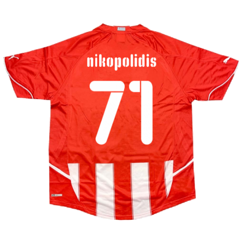 2010-2011 Olympiakos Home Shirt (Nikopolidis 71)