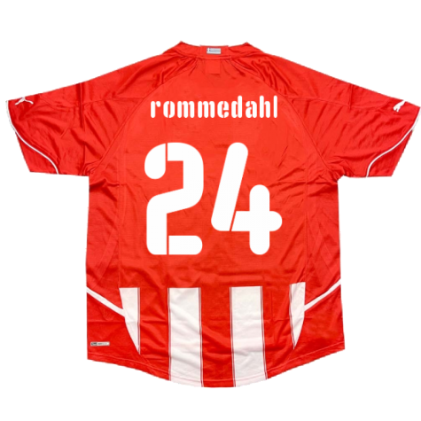 2010-2011 Olympiakos Home Shirt (Rommedahl 24)