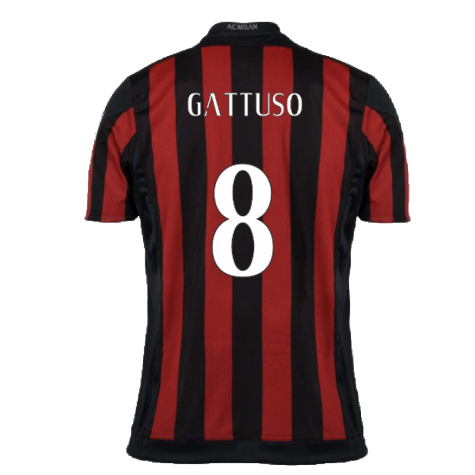 2015-2016 AC Milan Home Shirt (Gattuso 8)