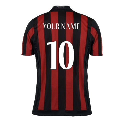 2015-2016 AC Milan Home Shirt (Your Name)