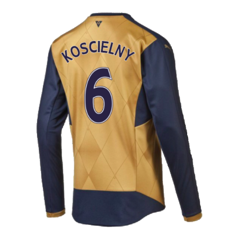 2015-2016 Arsenal Away Long Sleeve Shirt (Koscielny 6)