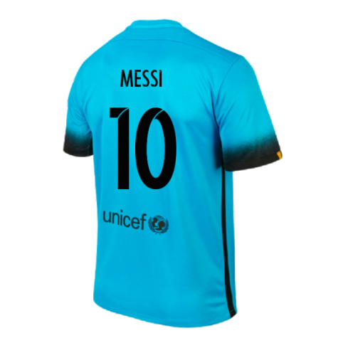 2015-2016 Barcelona Third Shirt (Messi 10)