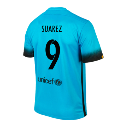 2015-2016 Barcelona Third Shirt (Suarez 9)