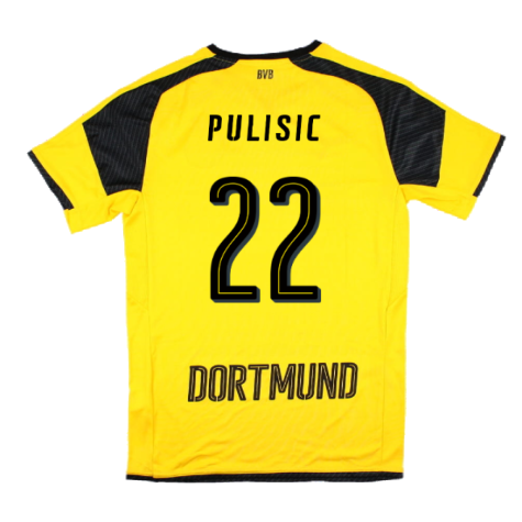 2016-2017 Borussia Dortmund International Home Shirt (Pulisic 22)