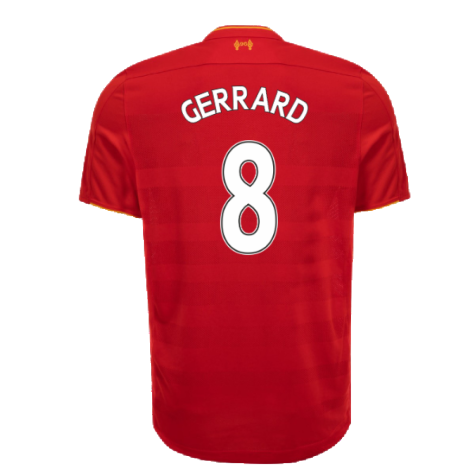 Liverpool 2016-17 Home Shirt (Mint) (Gerrard 8)