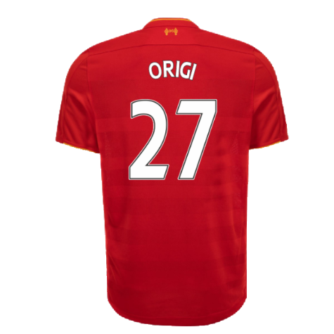 Liverpool 2016-17 Home Shirt (Good) (Origi 27)