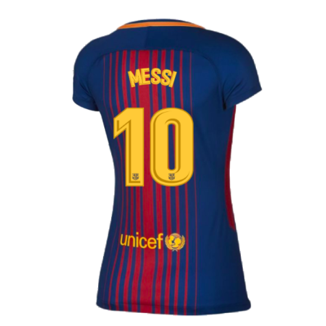 2017-2018 Barcelona Home Shirt (Womens) (Messi 10)