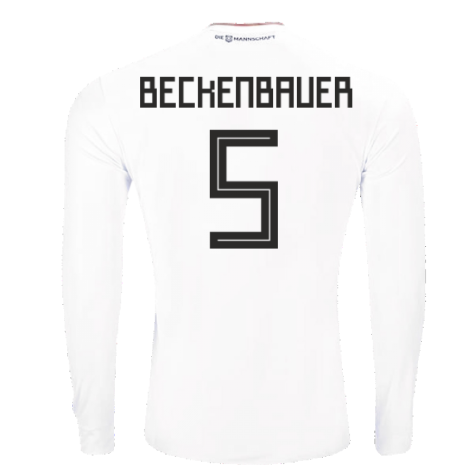 2017-2018 Germany Long Sleeve Home Shirt (Beckenbauer 5)