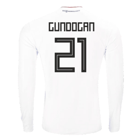 2017-2018 Germany Long Sleeve Home Shirt (Gundogan 21)