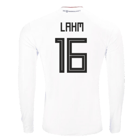 2017-2018 Germany Long Sleeve Home Shirt (Lahm 16)