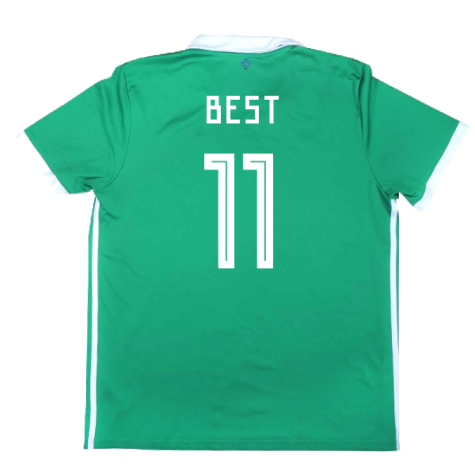 2017-2018 Northern Ireland Home Shirt ((Very Good) L) (Best 11)