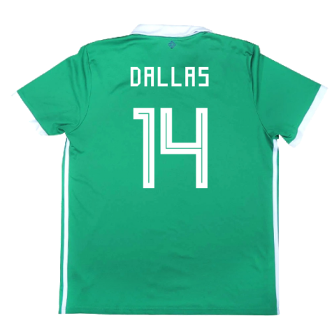 2017-2018 Northern Ireland Home Shirt ((Very Good) L) (Dallas 14)