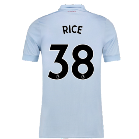 2017-2018 West Ham Third Shirt (Rice 38)