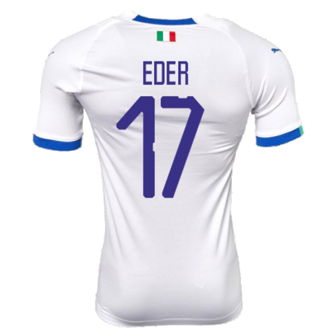 2018-2019 Italy Away evoKIT Away Shirt (Eder 17)