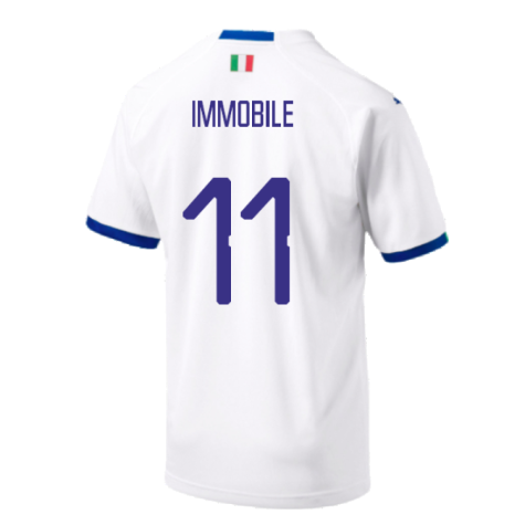 2018-2019 Italy Away Shirt (Immobile 11)