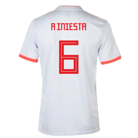 2018-2019 Spain Away Shirt (A Iniesta 6)