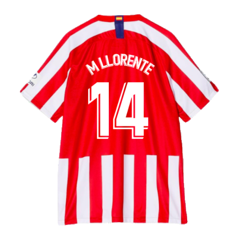 2019-2020 Atletico Madrid Home Shirt (M Llorente 14)