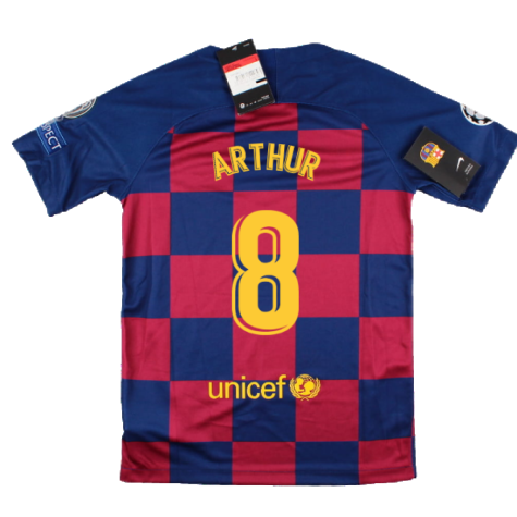 2019-2020 Barcelona CL Home Shirt (Kids) (ARTHUR 8)