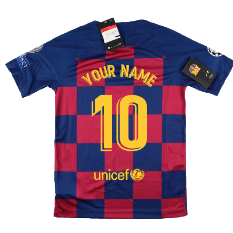 2019-2020 Barcelona CL Home Shirt (Kids) (Your Name)