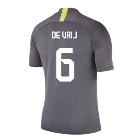 2019-2020 Inter Milan Training Shirt (Dark Grey) (De Vrij 6)