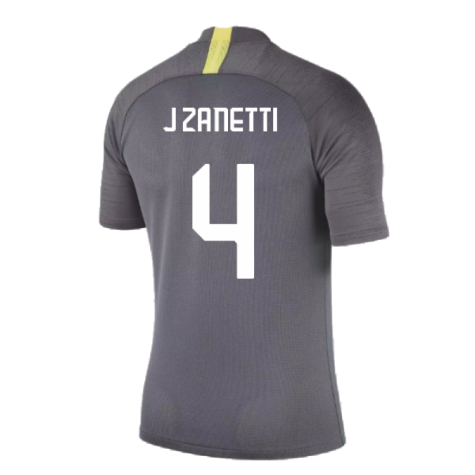 2019-2020 Inter Milan Training Shirt (Dark Grey) (J Zanetti 4)