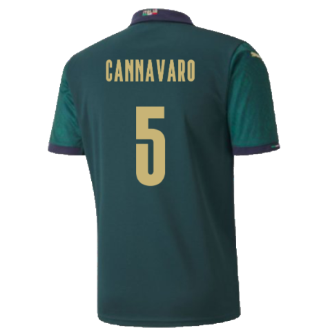 2019-2020 Italy Player Issue Renaissance Third Shirt (CANNAVARO 5)