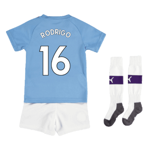 2019-2020 Man City Home Mini Kit (Rodrigo 16)