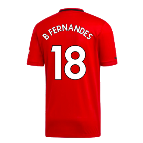 2019-2020 Man Utd Home Shirt (B Fernandes 18)