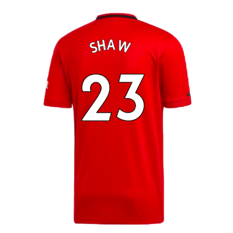 2019-2020 Man Utd Home Shirt (Shaw 23)