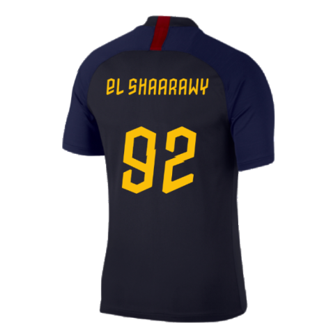 2019-2020 Roma Training Shirt (Dark Obsidian) (EL SHAARAWY 92)