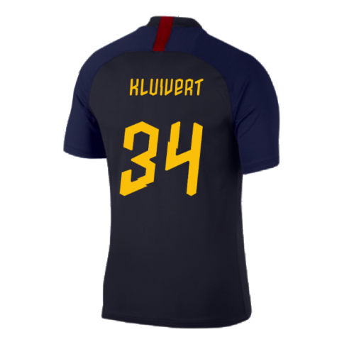 2019-2020 Roma Training Shirt (Dark Obsidian) (KLUIVERT 34)