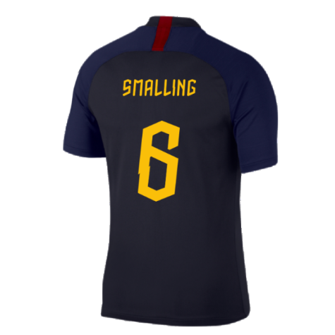 2019-2020 Roma Training Shirt (Dark Obsidian) (Smalling 6)