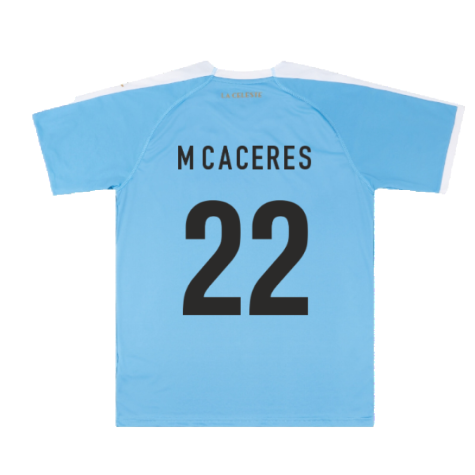 2019-2020 Uruguay Home Jersey (M Caceres 22)