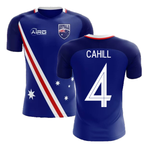 2024-2025 Australia Flag Away Concept Football Shirt (Cahill 4)