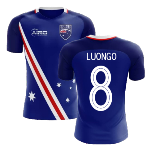 2024-2025 Australia Flag Away Concept Football Shirt (Luongo 8)