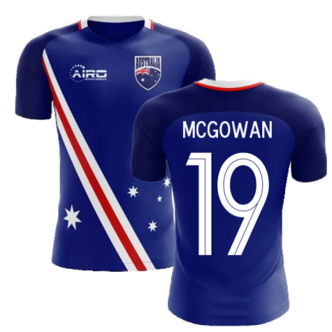 2024-2025 Australia Flag Away Concept Football Shirt (McGowan 19)