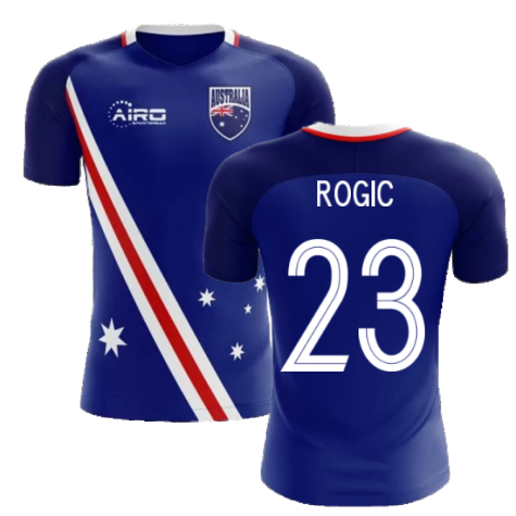 2024-2025 Australia Flag Away Concept Football Shirt (Rogic 23)