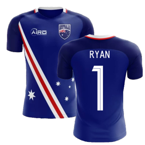 2024-2025 Australia Flag Away Concept Football Shirt (Ryan 1)