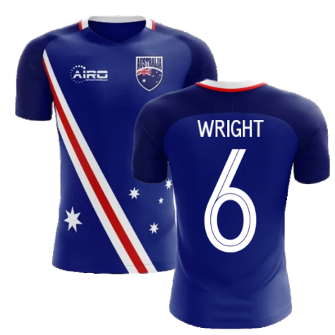 2025-2026 Australia Flag Away Concept Football Shirt (Wright 6)