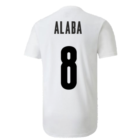 2020-2021 Austria Stadium Jersey (White) (ALABA 8)