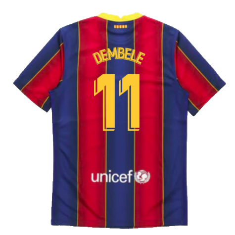 2020-2021 Barcelona Home Jersey (DEMBELE 11)