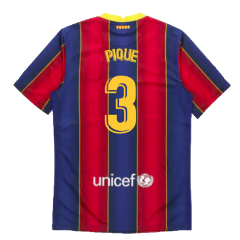 2020-2021 Barcelona Home Jersey (PIQUE 3)